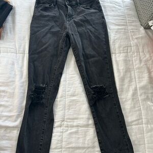 Jean Women's Charcoal Distressed Skinny Jeans bundle 3 pairs